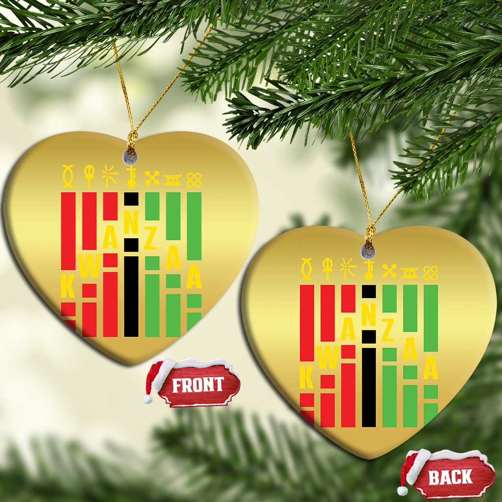 7 Principles Of Kwanzaa Christmas Ornament African American Christmas