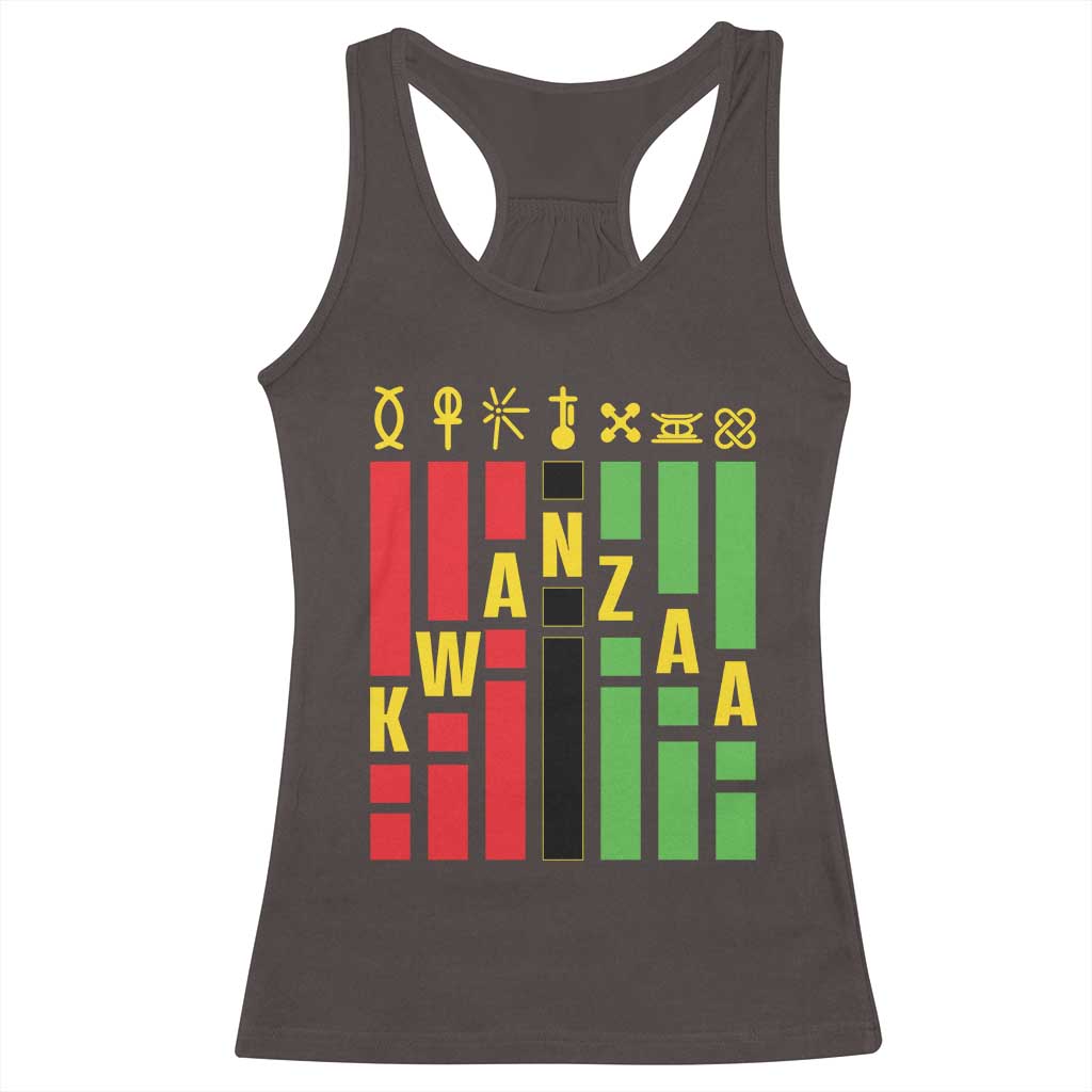 7 Principles Of Kwanzaa Racerback Tank Top African American Christmas