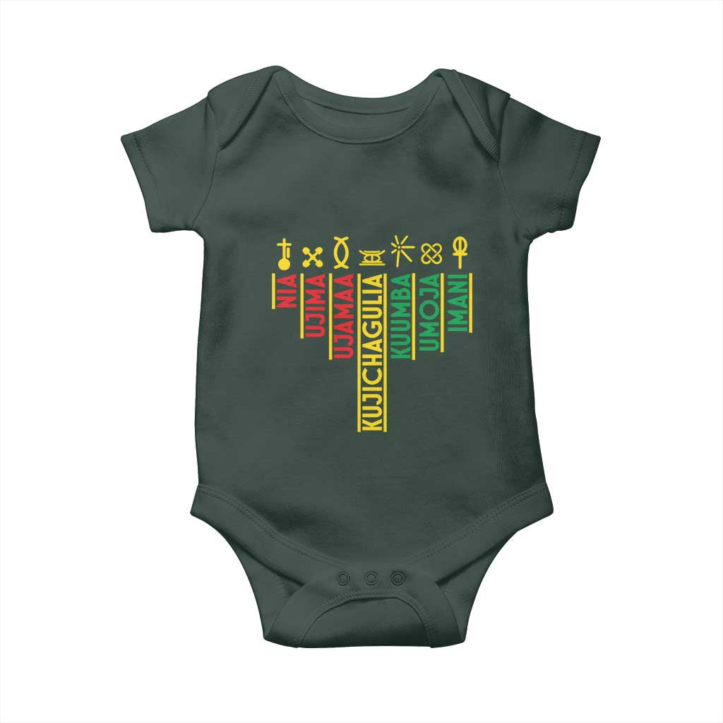 African American Christmas Baby Onesie 7 Principles Of Kwanzaa
