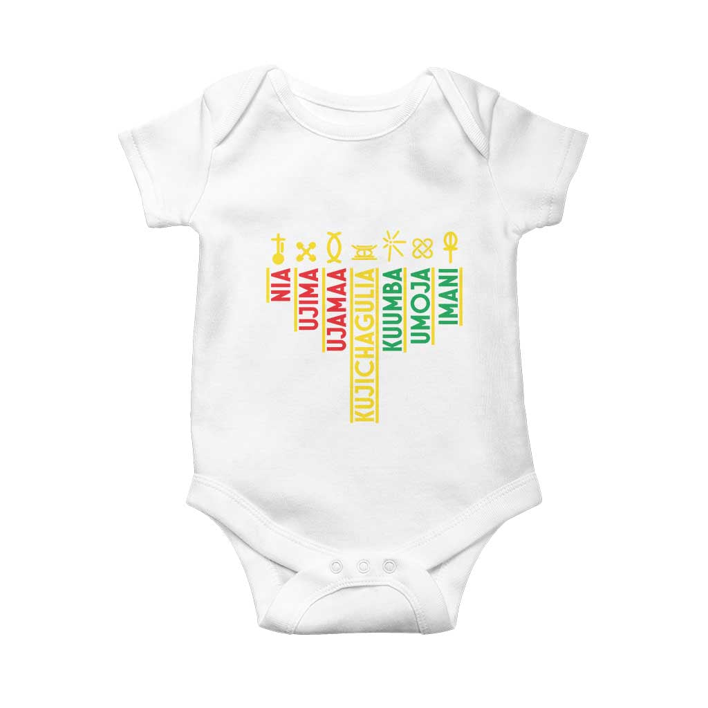 African American Christmas Baby Onesie 7 Principles Of Kwanzaa