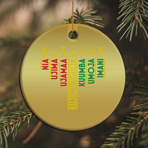 African American Christmas Christmas Ornament 7 Principles Of Kwanzaa