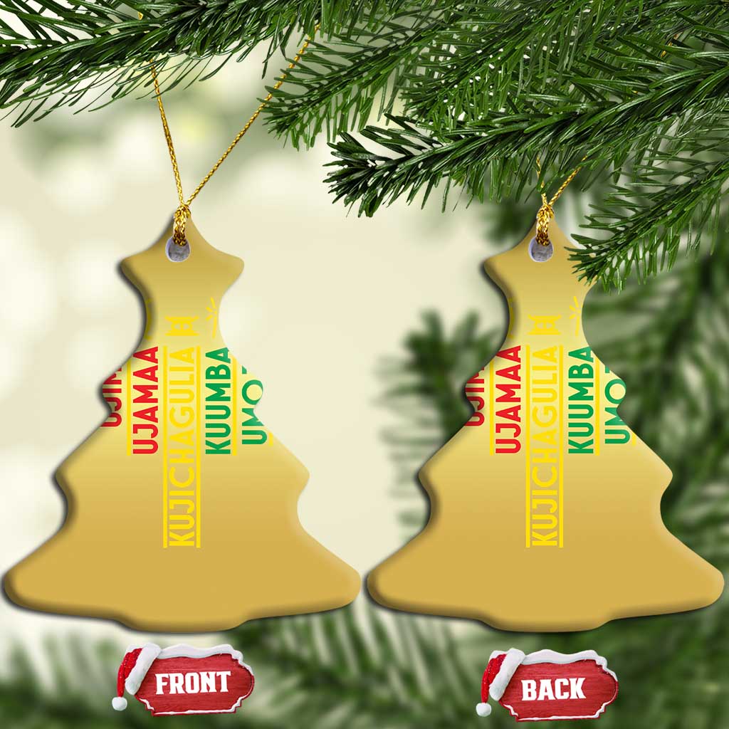 African American Christmas Christmas Ornament 7 Principles Of Kwanzaa