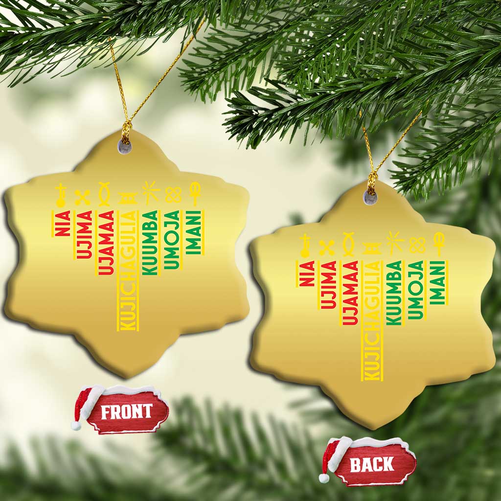 African American Christmas Christmas Ornament 7 Principles Of Kwanzaa