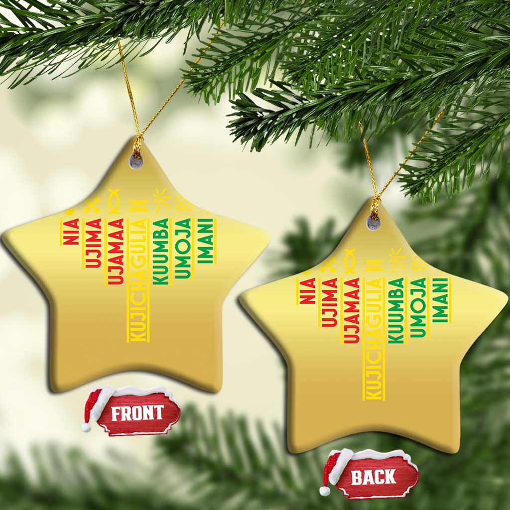 African American Christmas Christmas Ornament 7 Principles Of Kwanzaa