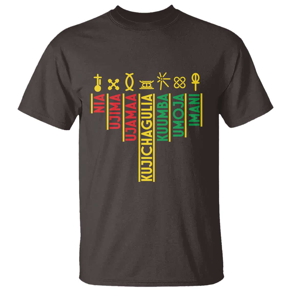 African American Christmas T Shirt 7 Principles Of Kwanzaa