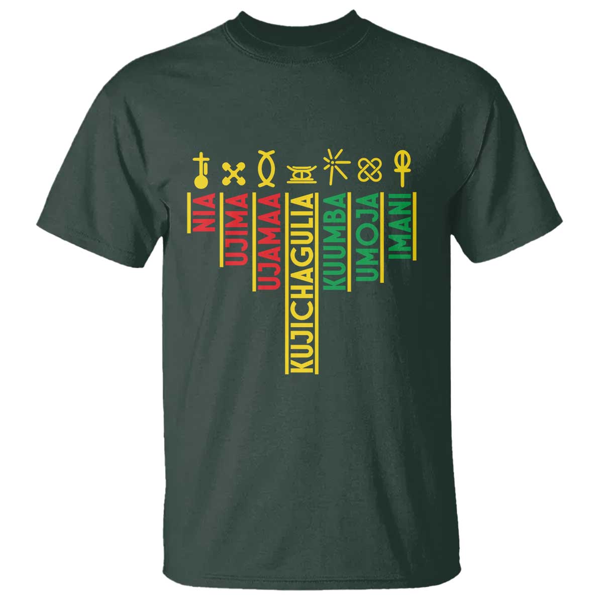 African American Christmas T Shirt 7 Principles Of Kwanzaa