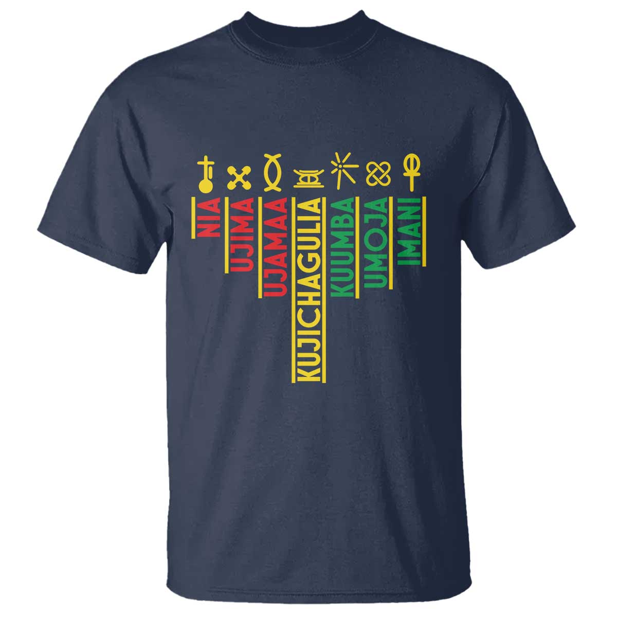 African American Christmas T Shirt 7 Principles Of Kwanzaa