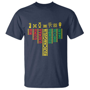 African American Christmas T Shirt 7 Principles Of Kwanzaa