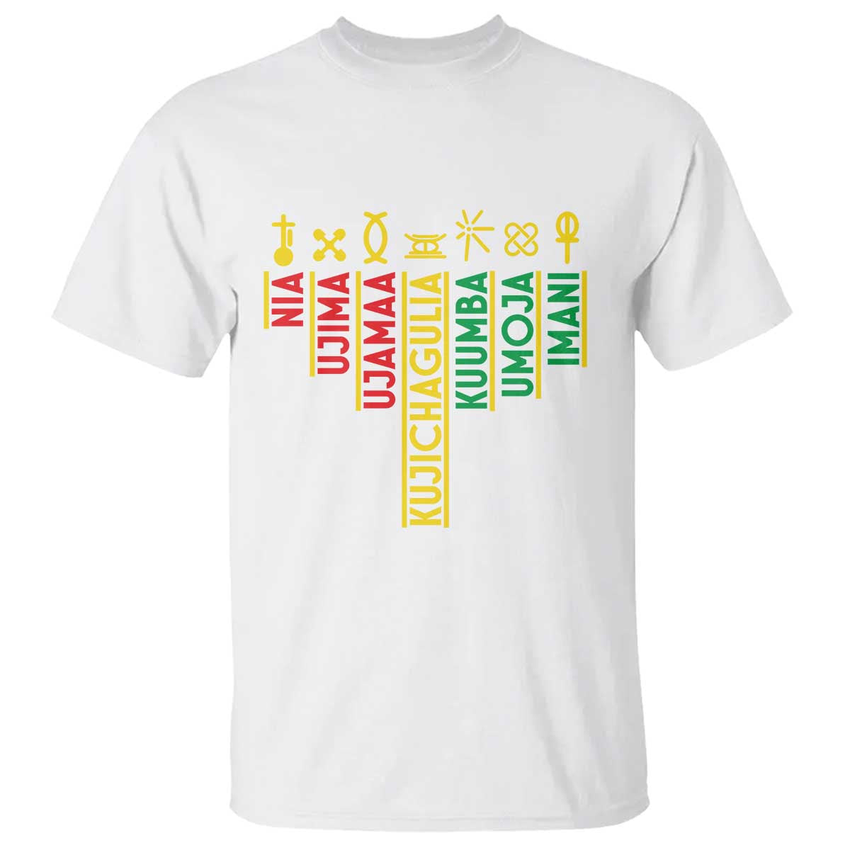 African American Christmas T Shirt 7 Principles Of Kwanzaa