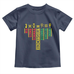 African American Christmas Toddler T Shirt 7 Principles Of Kwanzaa