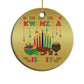 African American Xmas Kwanzaa Is Lit Christmas Ornament
