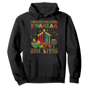 African American Xmas Kwanzaa Is Lit Hoodie