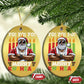 Merry Kwanzaa Christmas Ornament Black Christmas African American Santa