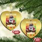 Merry Kwanzaa Christmas Ornament Black Christmas African American Santa