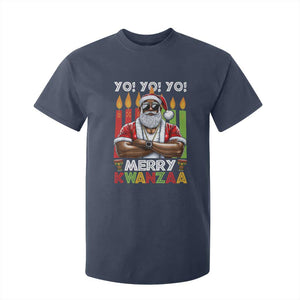 Merry Kwanzaa T Shirt For Kid Black Christmas African American Santa