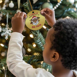 African American Christmas Santa Kwanzaa Christmas Ornament I Love It When You Call Me Big Papa