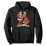 African American Christmas Black Santa Mr Mrs Claus Dancing Hoodie