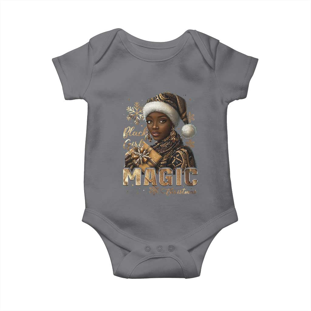 Christmas Melanin Black Girl Magic Baby Onesie
