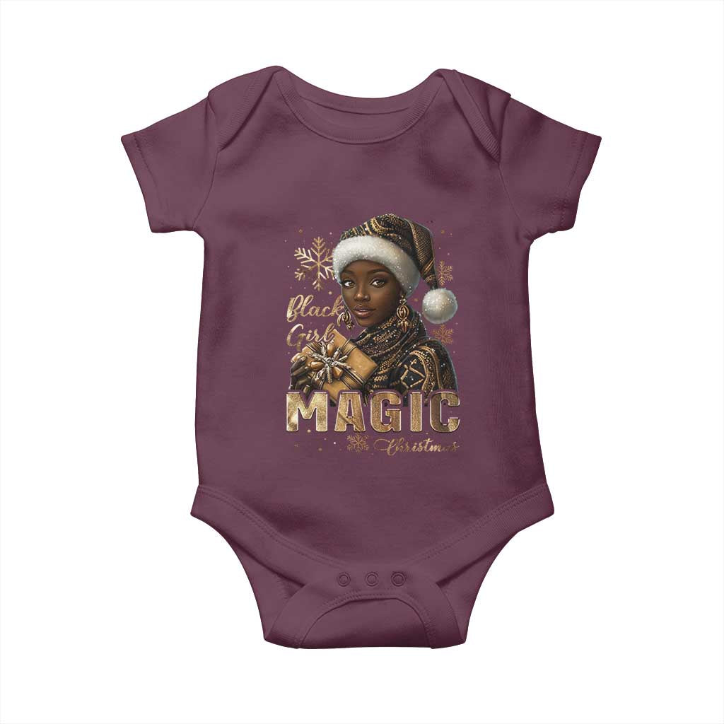 Christmas Melanin Black Girl Magic Baby Onesie