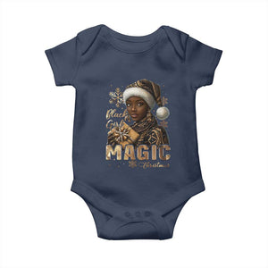 Christmas Melanin Black Girl Magic Baby Onesie