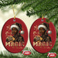 Christmas Melanin Black Girl Magic Christmas Ornament