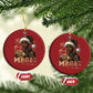 Christmas Melanin Black Girl Magic Christmas Ornament