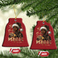 Christmas Melanin Black Girl Magic Christmas Ornament