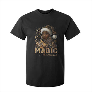 Christmas Melanin Black Girl Magic T Shirt For Kid