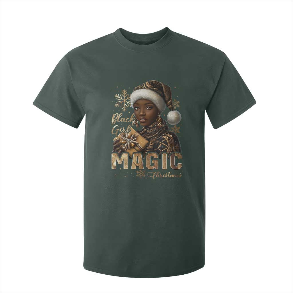Christmas Melanin Black Girl Magic T Shirt For Kid
