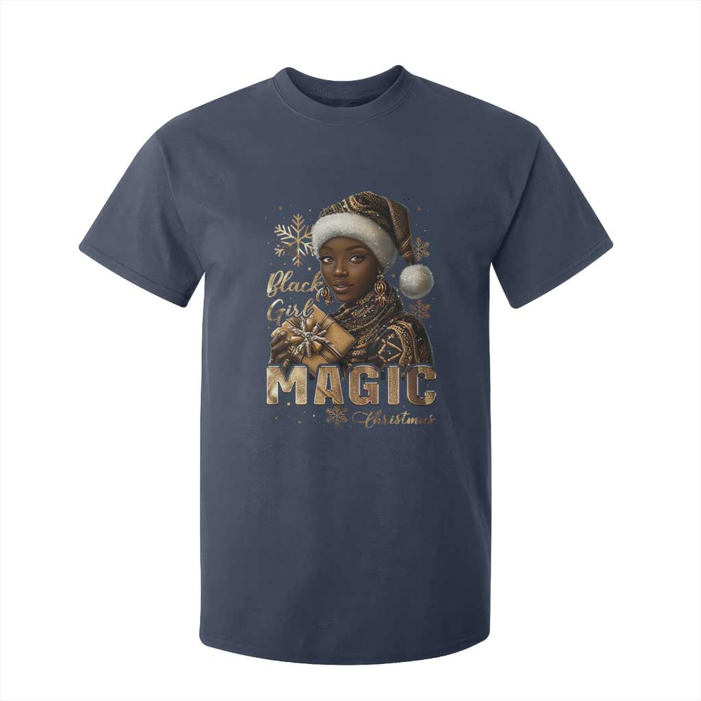 Christmas Melanin Black Girl Magic T Shirt For Kid