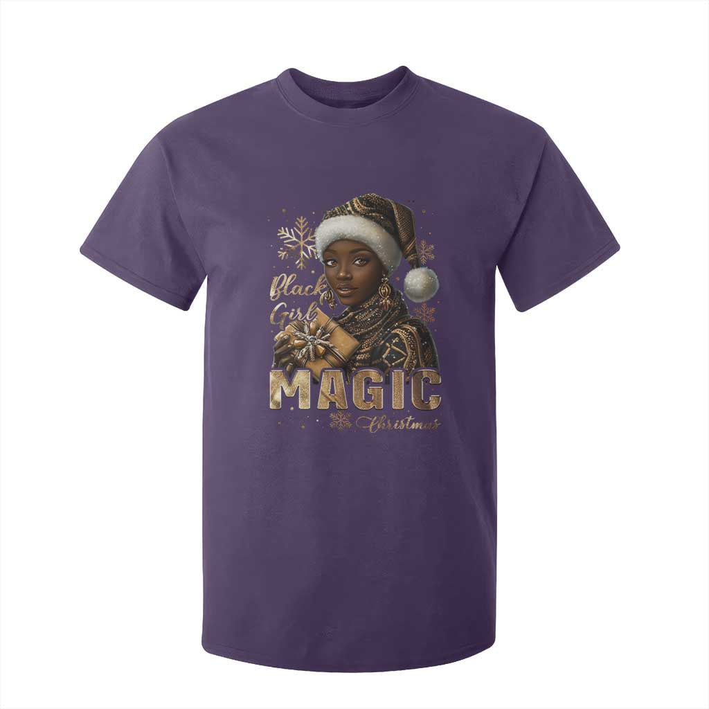 Christmas Melanin Black Girl Magic T Shirt For Kid