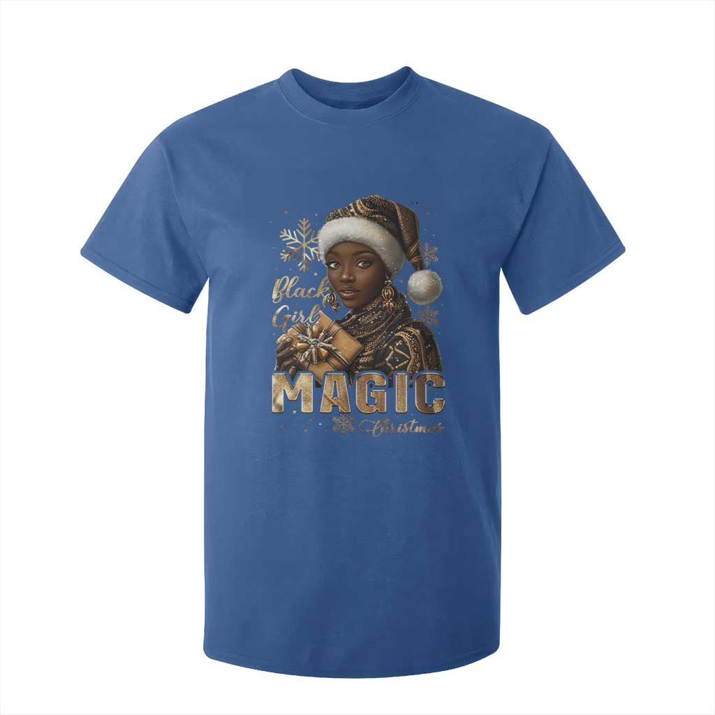 Christmas Melanin Black Girl Magic T Shirt For Kid