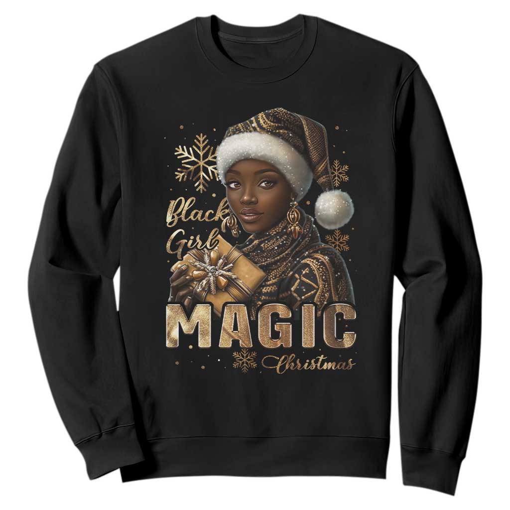 Christmas Melanin Black Girl Magic Sweatshirt