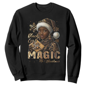 Christmas Melanin Black Girl Magic Sweatshirt