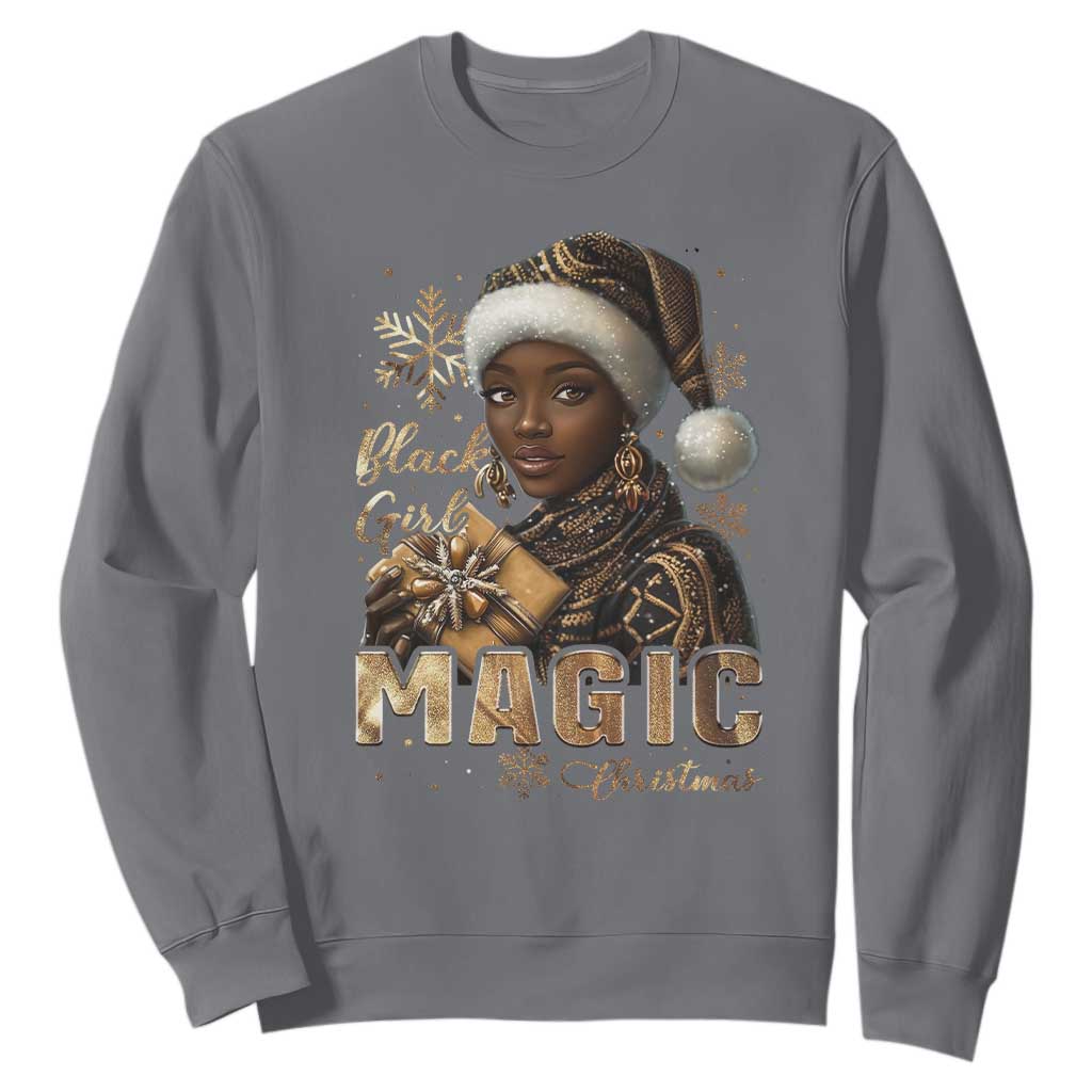Christmas Melanin Black Girl Magic Sweatshirt