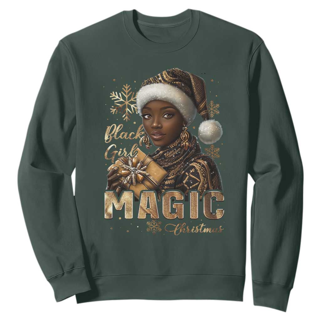 Christmas Melanin Black Girl Magic Sweatshirt