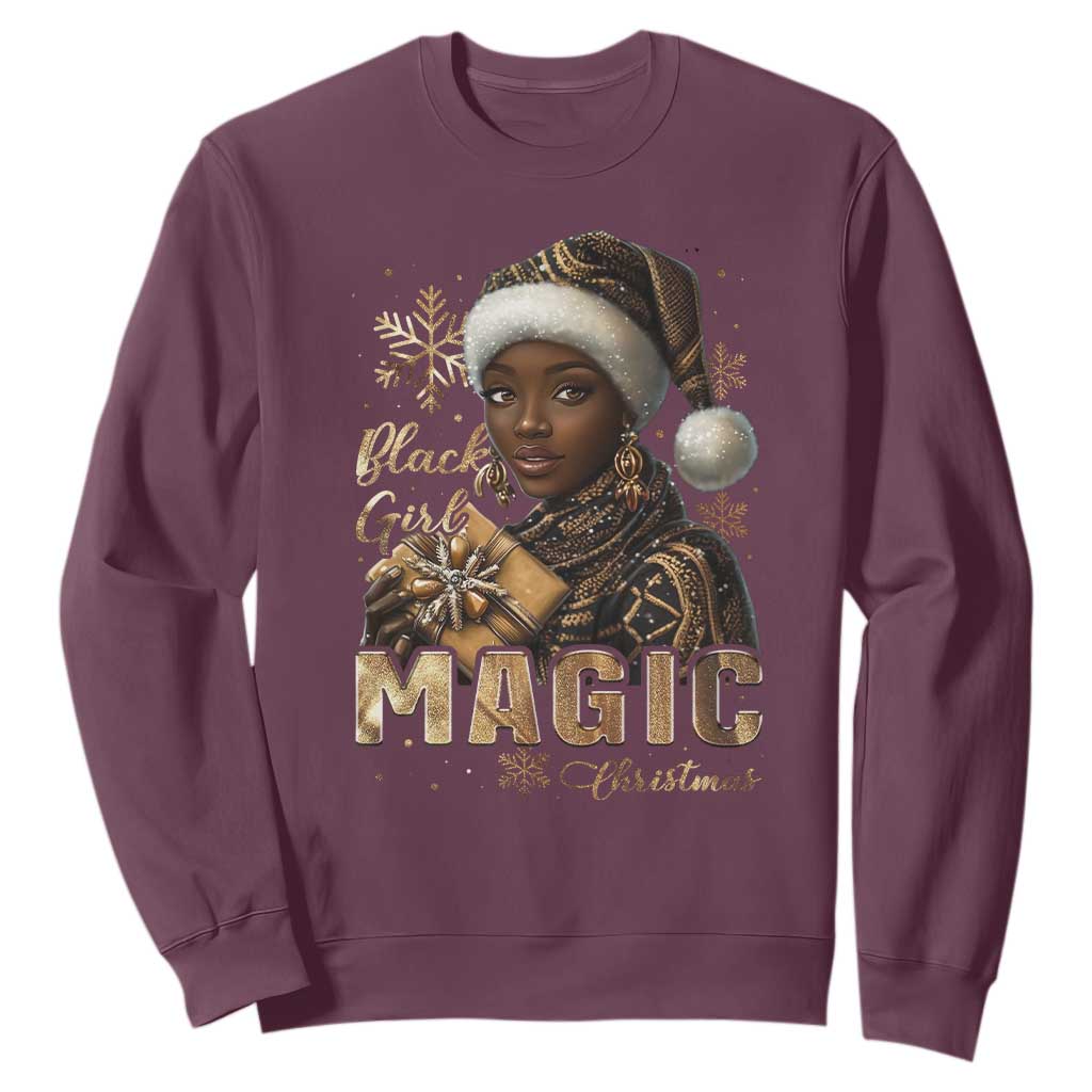 Christmas Melanin Black Girl Magic Sweatshirt