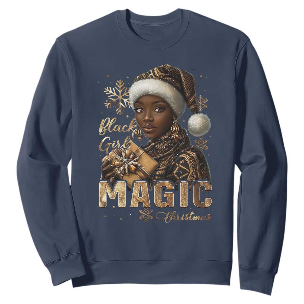 Christmas Melanin Black Girl Magic Sweatshirt