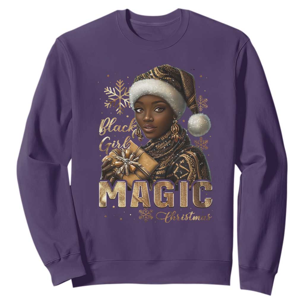 Christmas Melanin Black Girl Magic Sweatshirt