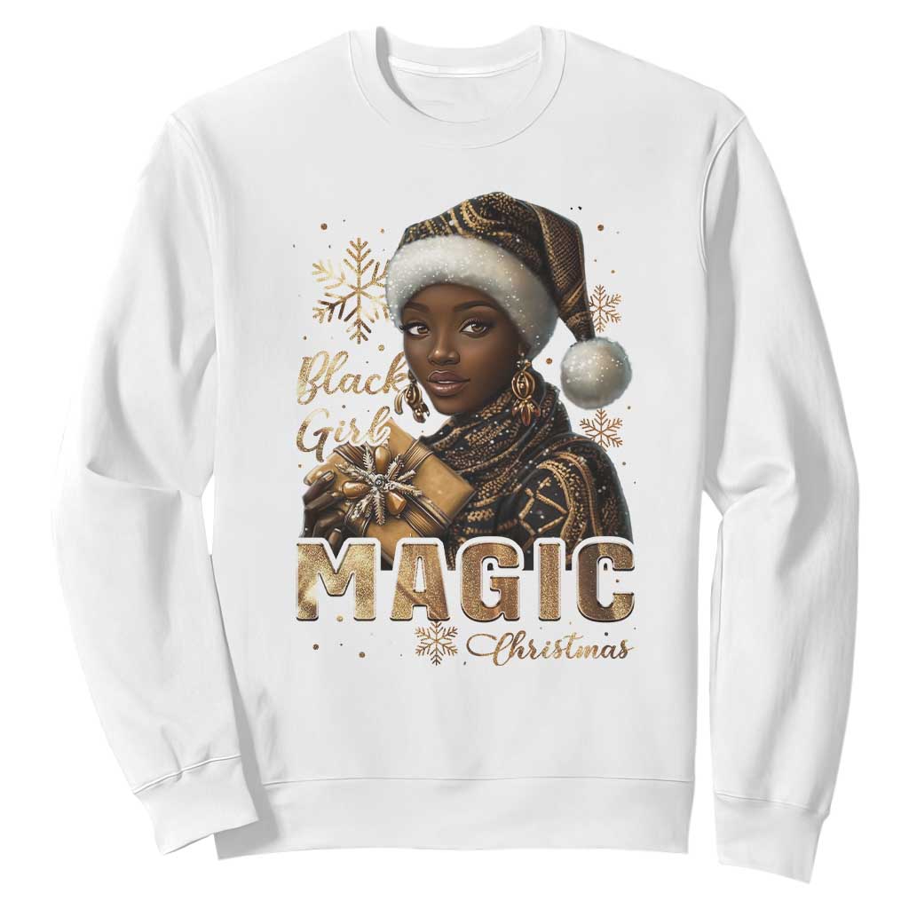 Christmas Melanin Black Girl Magic Sweatshirt