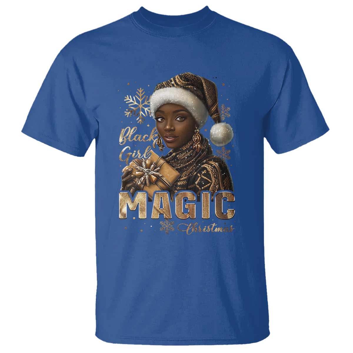 Christmas Melanin Black Girl Magic T Shirt