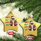 Funny Black Santa Xmas Hiphop Christmas Ornament They Not Like Us African American Christmas
