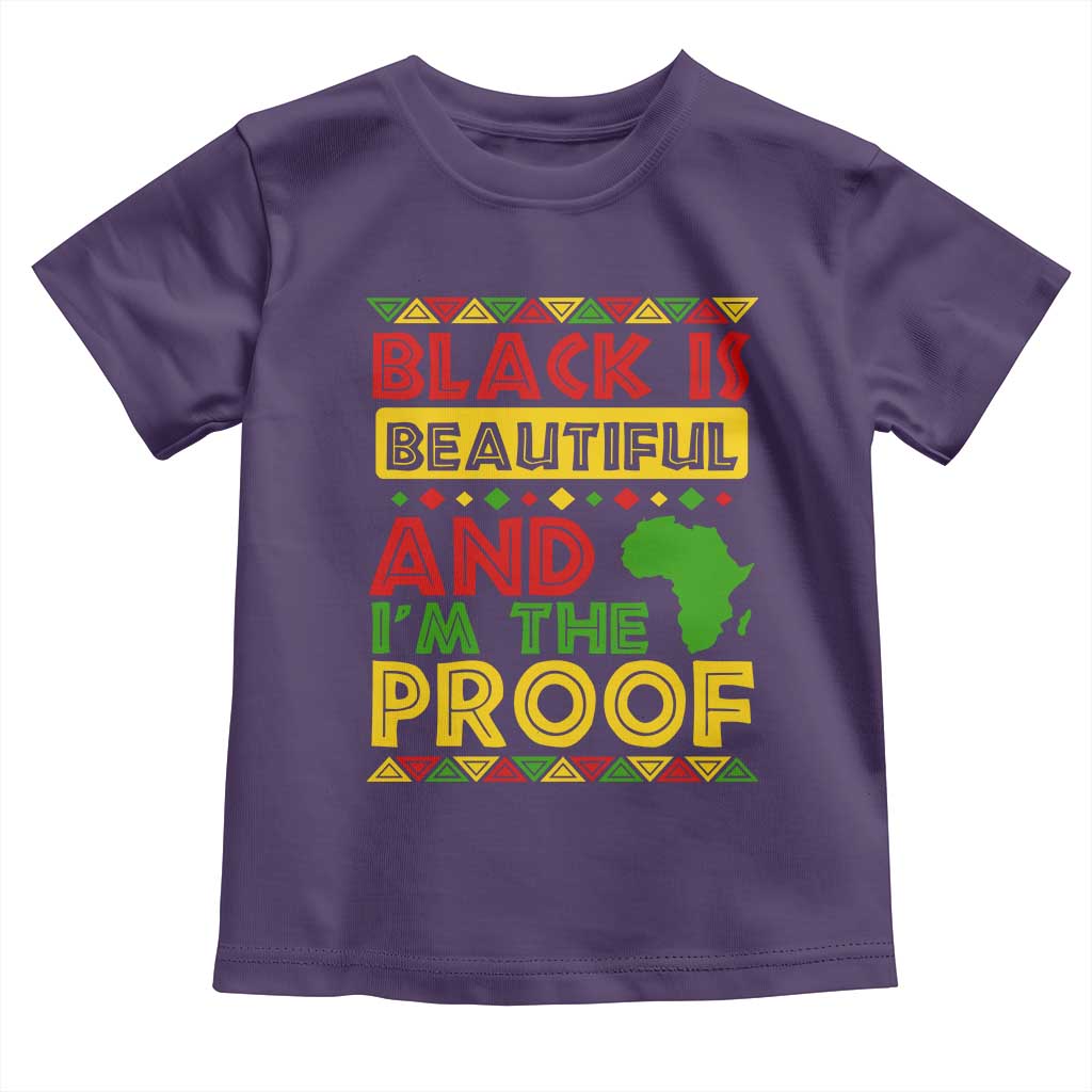 Black Pide Baby Shirt Black Is Beautiful And I'm The Proof Black History Month