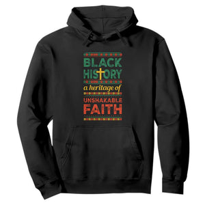 Black History Month Hoodie A Heritage Of Unshakeable Faith Christian BLM Melanin Pride