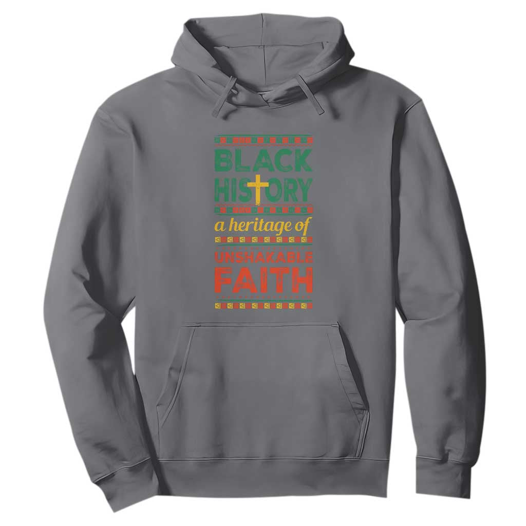 Black History Month Hoodie A Heritage Of Unshakeable Faith Christian BLM Melanin Pride