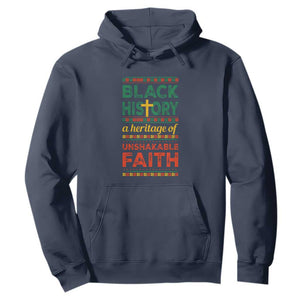 Black History Month Hoodie A Heritage Of Unshakeable Faith Christian BLM Melanin Pride