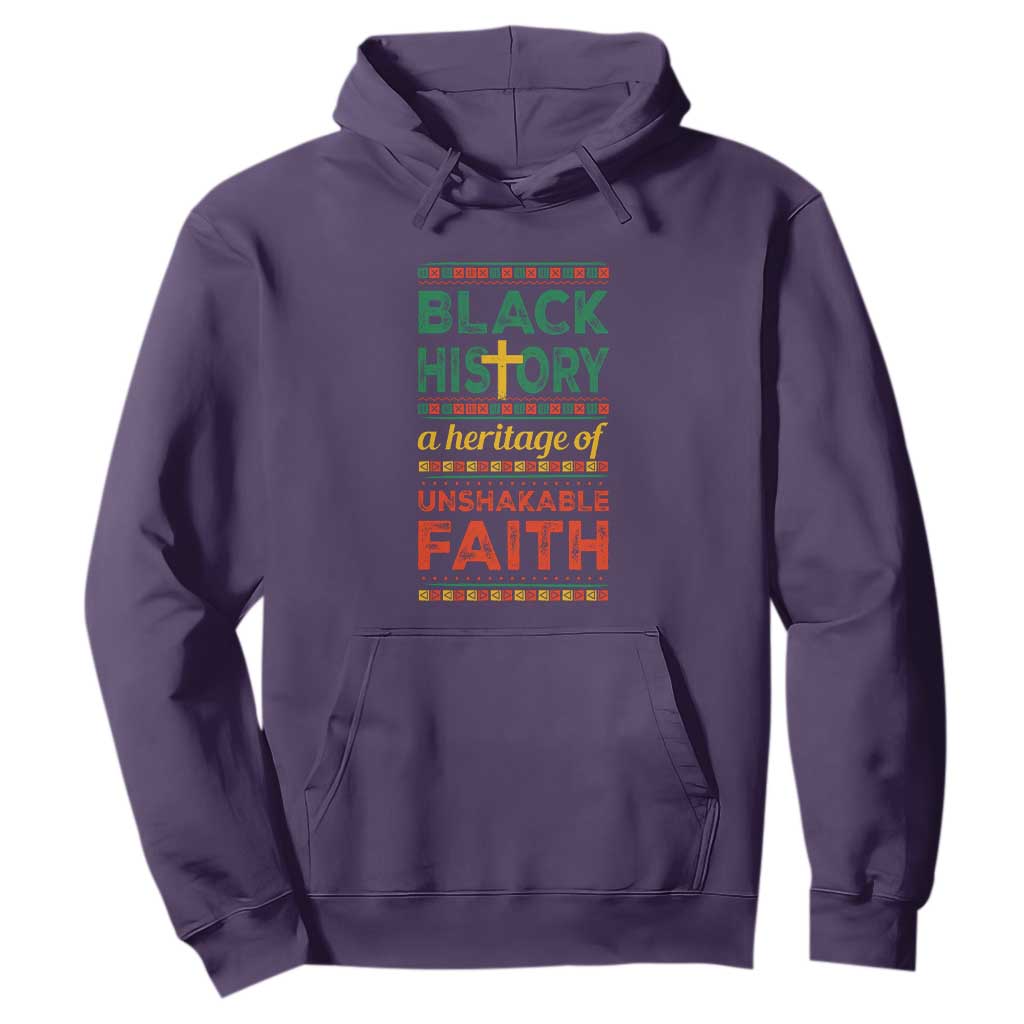 Black History Month Hoodie A Heritage Of Unshakeable Faith Christian BLM Melanin Pride