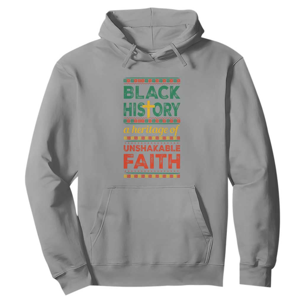 Black History Month Hoodie A Heritage Of Unshakeable Faith Christian BLM Melanin Pride