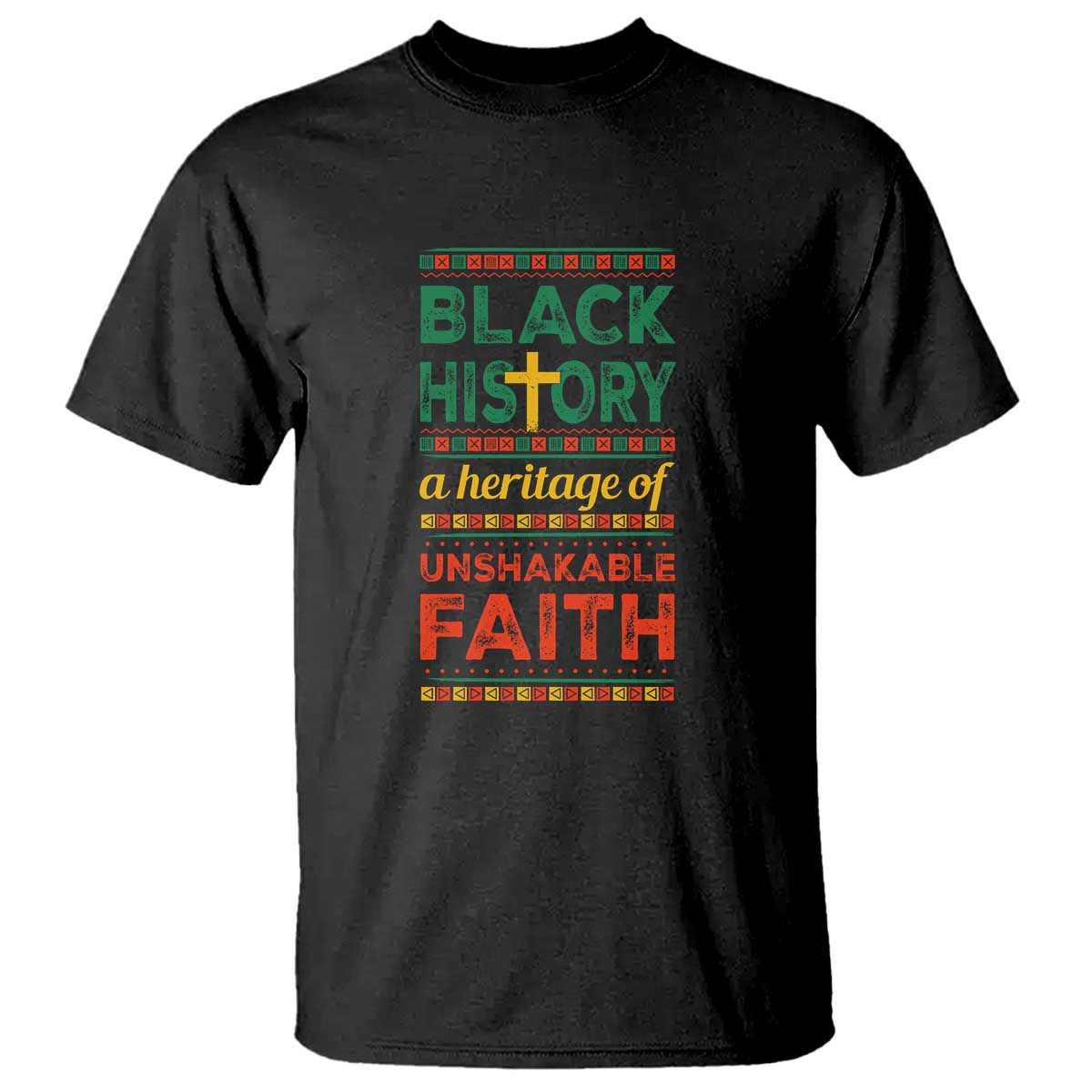 Black History Month T Shirt A Heritage Of Unshakeable Faith Christian BLM Melanin Pride