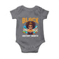 Black History Month Baby Onesie African Girl Reading Book Melanin Pride